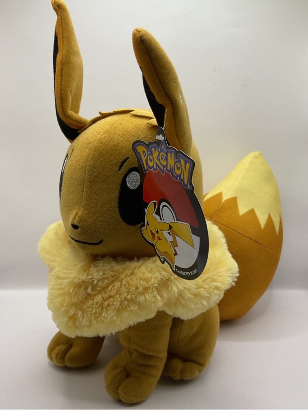 Pokémon NWT Eve‎ Character Unevolved Dark/Light Tan Plush 2019 11 in Tall